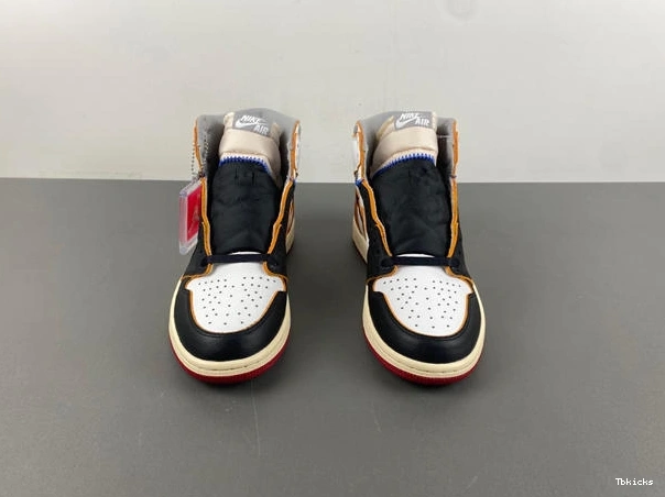 Cheap TBK Jordan Toe Original 1 Angeles Retro High BV1300- Union 3587 Los Black 1015